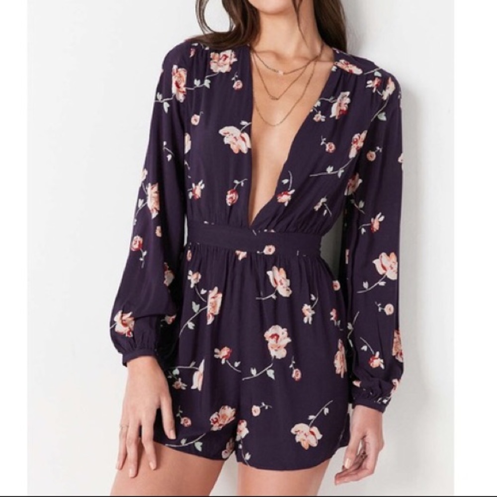 urban outfitters floral romper